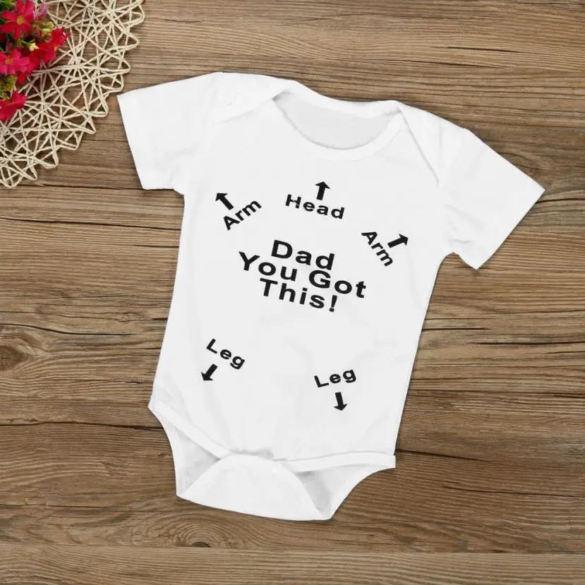 

MUQGEW Baby Newborn Infant Baby Boys Girls Letter Print Romper Jumpsuit Outfits Clothes Body