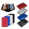 Fashion Unisex Business Metal Id Credit Card Holder Wallet Pocket Case Aluminum Alloy Small Portable Card Box ► Photo 1/6