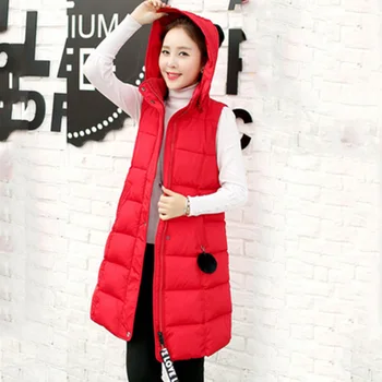 

2019 Large size New Korean version Women autumn Winter Waistcoat Leisure loose Down Cotton Hooded Vest aa1024
