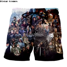 PLstar Cosmos модные повседневные мужские wo мужские шорты летние короткие брюки Игра престолов мужские повседневные пляжные шорты