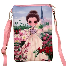 9*13 см мини-женская сумка-мессенджер из искусственной кожи с двойной застежкой-молнией для девочек, сумка для мобильного телефона, кошелек для монет