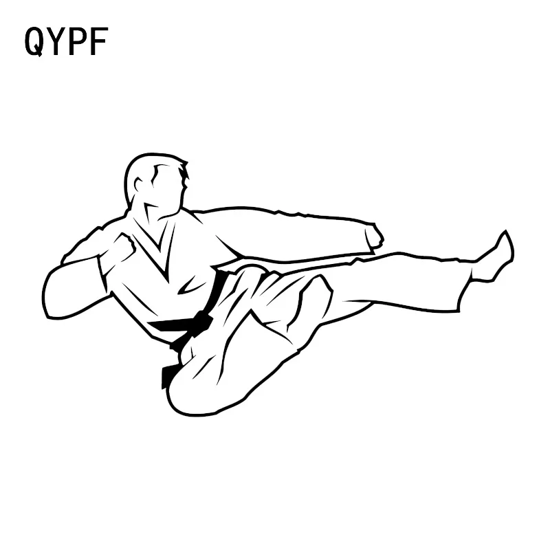 

QYPF 14.2*7.9CM Unique Judo Martial Arts Accessories Decor Car Sticker Reflective Vinyl Extreme Movement C16-0390