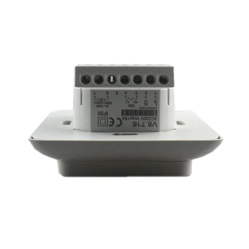 Цифровой терморегулятор Moduel AC 230V 16A комнатный термостат для подогрева пола с ЖК-сенсорным экраном+ кабель Еженедельный программируемый