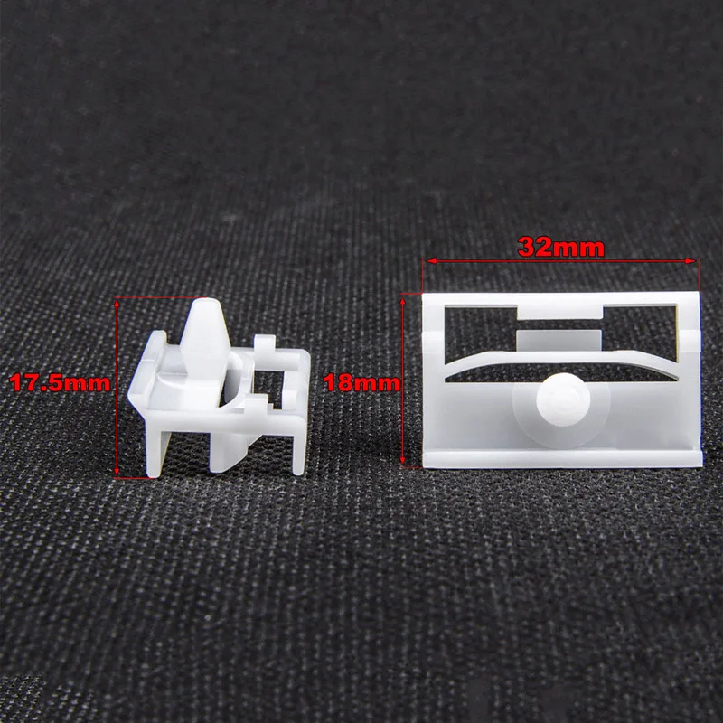 20 Exterior Side Sill Skirt Clip Fasteners Bracket For BMW E36 E46 E90 E91 White