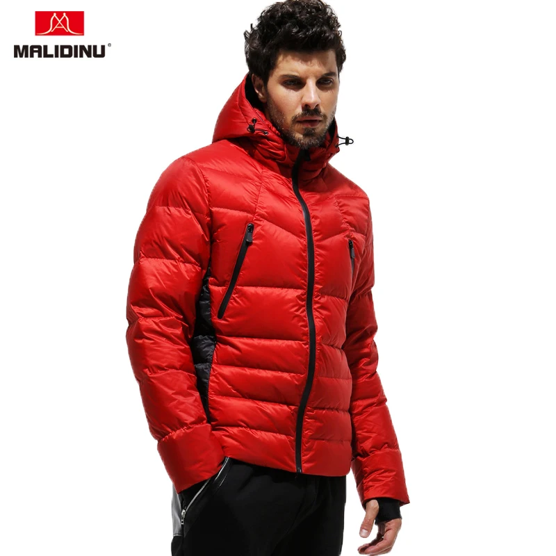 

MALIDINU 2020 Men Down Jacket Winter Down Coat Brand Duck Down Jacket Men Winter Thick Warm Red Down Jackets Parka European Size