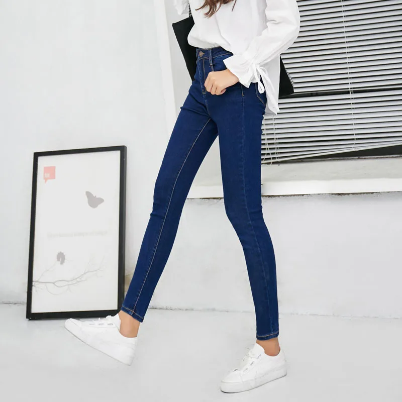Jeans Woman 2019 Spring Summer Skinny Boyfriend Denim Pencil Pants for Women Elastic High Waist Slim Fit Jeans Plus Size Jeans Woman 2019 Spring Summer Skinny Boyfriend Denim Pencil Pants for Women Elastic High Waist Slim Fit Jeans Plus Size