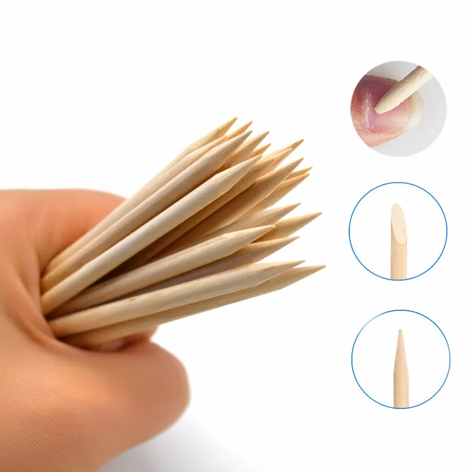 

50Pcs 8cm/11cm Nail Art Stick Orange Wood Stick Cuticle Pusher Remover Pedicure Manicure Tool Manicure Pedicure Care