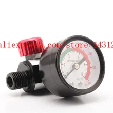 Царапина HVLP Воздушный пистолет-распылитель регулятор давления пистолет-распылитель регулятор воздуха линия управления компрессор манометр рельеф