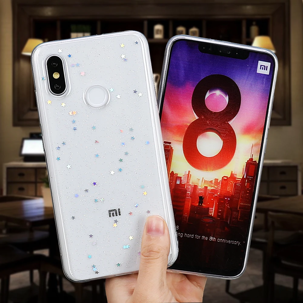 LOVECOM блестящий порошок Мягкий ТПУ чехол для телефона для Xiaomi 9 8 SE Lite CC9 Redmi Note 7 6 Pro Note 5 6 8 Pro Plus эпоксидная задняя крышка