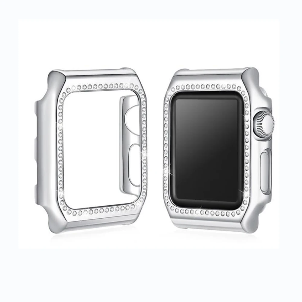Diamond Cover For Apple Watch Case 42mm 38mm iWatch band Crystal Protective Case Cover Bumper Apple watch 3 2 1 Accessories Diamond Cover For Apple Watch Case 42mm 38mm iWatch band Crystal Protective Case Cover Bumper Apple watch 3 2 1 Accessories