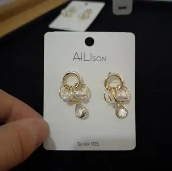 

free shipiing Huge AAA South Sea Natural Baroque Pearl Earrings S925 silver