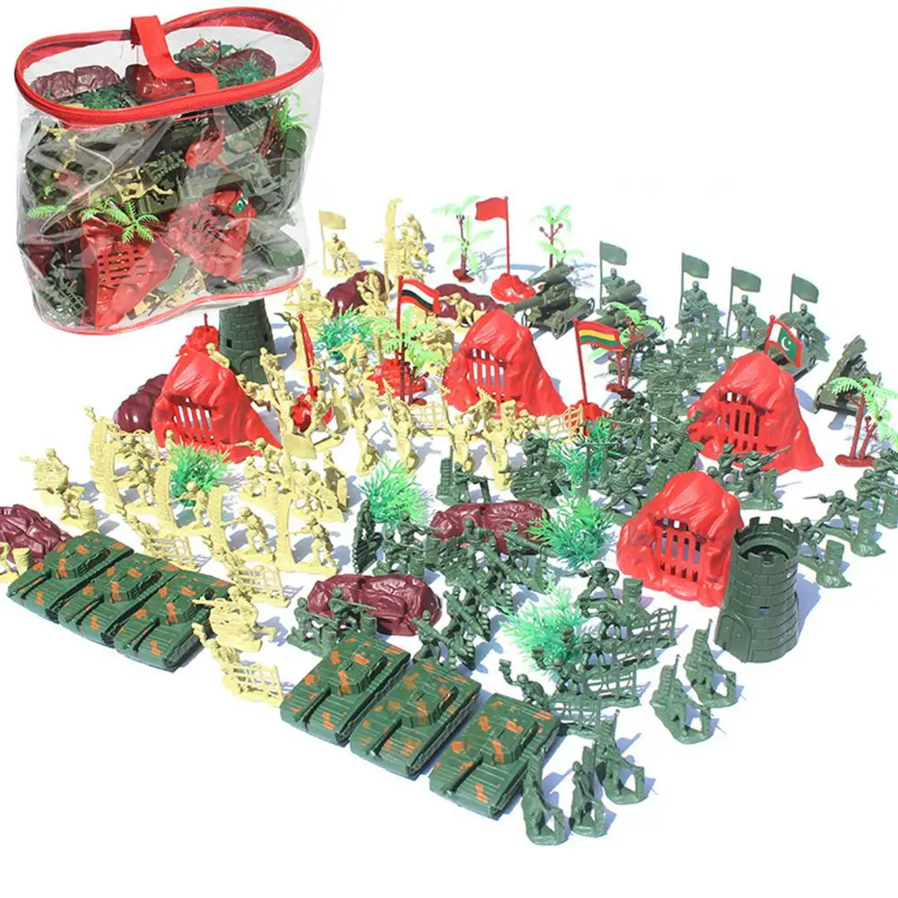 

140PCS/Set Children Plastic Simulation Doll Set Children Birthday Gift Kids Toys Table Desktop Decoration