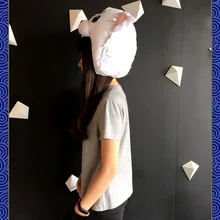 Gintama Sadaharu плюшевая шляпа, головной убор, Милая, шапка для косплея,, подарок, вечерние шапки