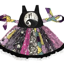 Современные сумасшедшие продажи Рождество триллер черное платье для девочек-подростков/общая стоимость