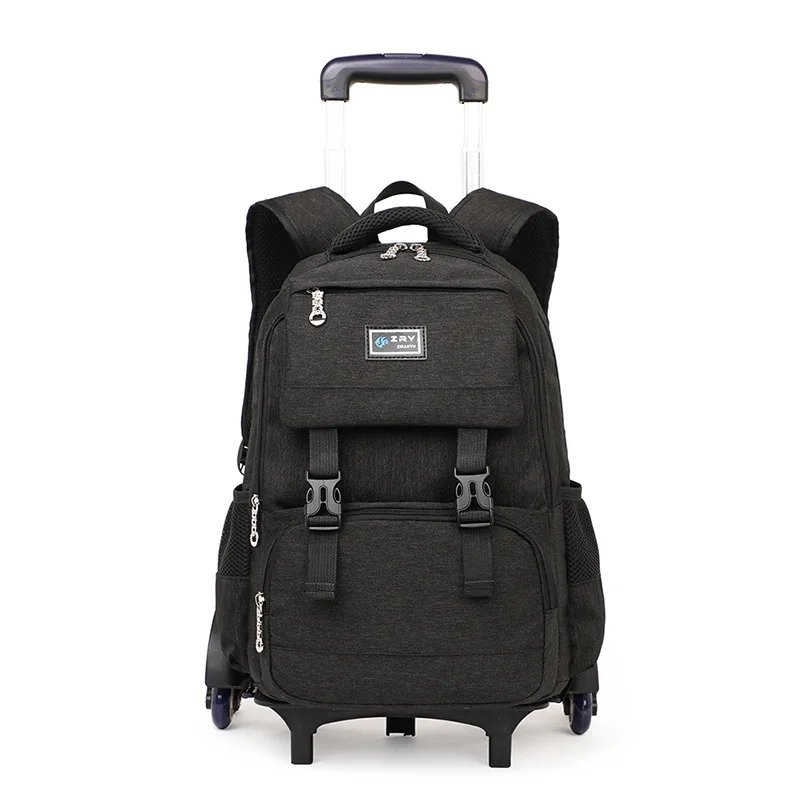 

Waterproof Wheeles Bags School Boys 2019 Removable Trolley Backpack School Children Large Capacity Book Bags Travel Luggage