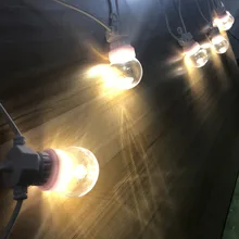 VNL IP65 гирлянда шар G50 прозрачные Колбы светодиодные гирлянды подключаемых на открытом воздухе для свадьбы световая гирлянда Новогодняя гирлянда Вечерние