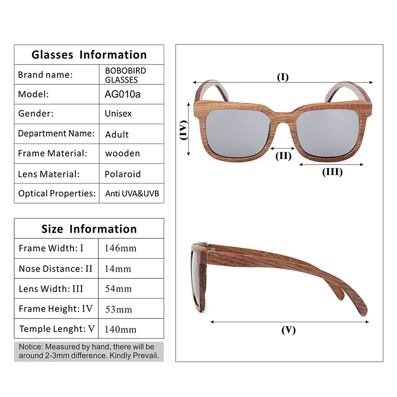 BOBO BIRD, черный орех, деревянные мужские солнцезащитные очки, поляризационные, Ретро стиль, УФ-защита, очки для женщин, бамбуковые, солнцезащитные очки в деревянной подарочной коробке