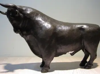 

Western Art Decor Copper Bronze Sculpture Cattle Bull Ox Cow Statue Figurine