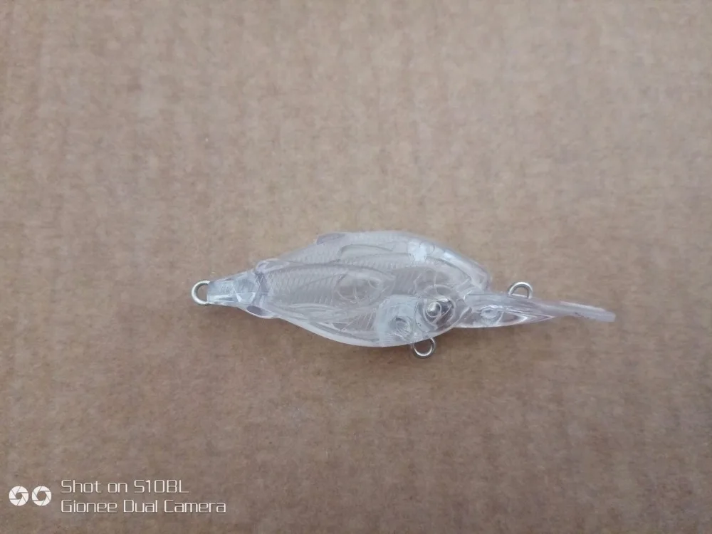

MR OCTOPUS 220569728419943 15pcs Unpainted Clear Plastic Fishing Lure Bodies.8.5cm 11g