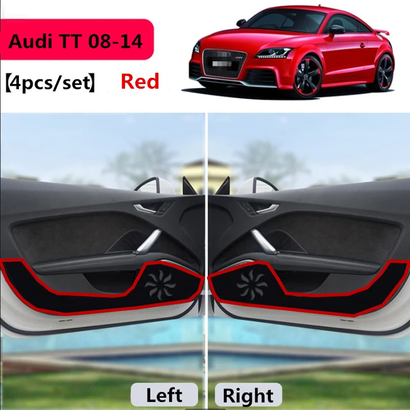 TAIJS Анти Удар двери автомобиля коврик для Audi TT 2008 2014 2 двери/комплект полиэфирное