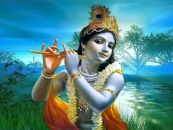 

Living room home wall decoration fabric poster Hare krishna