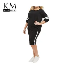 Kissmilk Plus Size New Fashion Women Big large Size Color Block Contrast Sweatshirts Slim Sweatshirts 3XL 4XL 5XL 6XL Kissmilk Plus Size New Fashion Women Big large Size Color Block Contrast Sweatshirts Slim Sweatshirts 3XL 4XL 5XL 6XL
