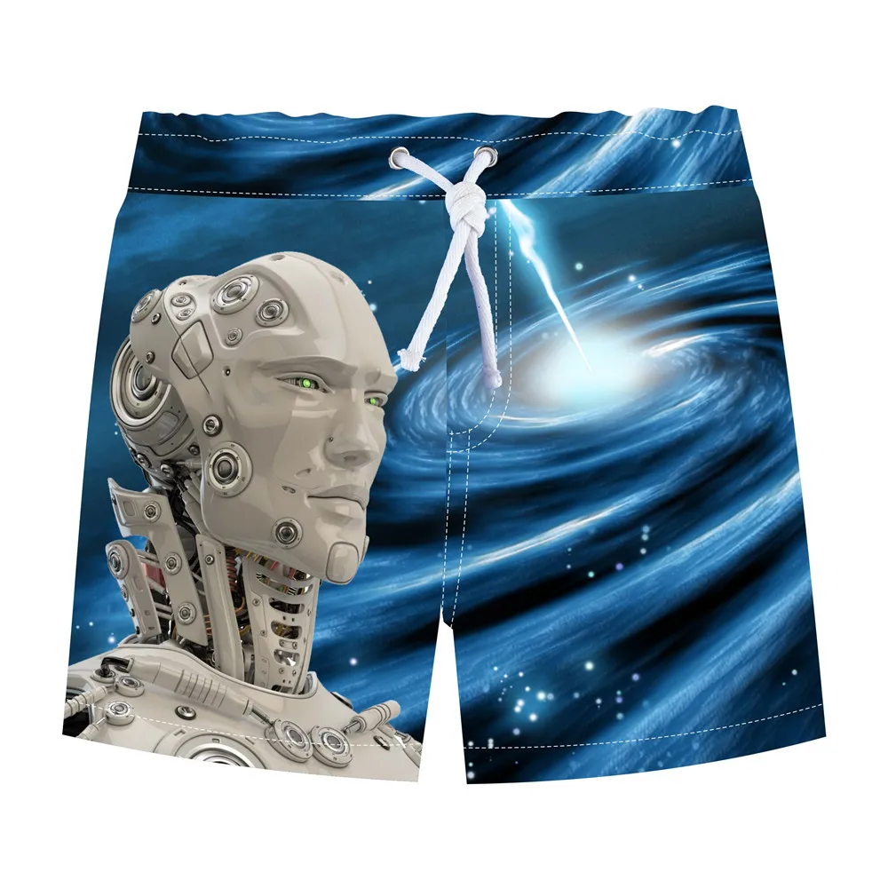 

New Summer Children Pants trousers Boys Shorts Children Brand universe Robot Pattern Shorts Casual Sport Shorts Boys Kids Pants