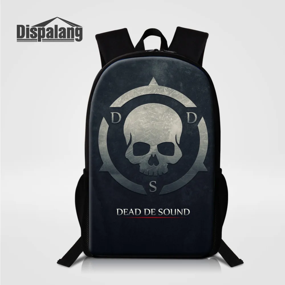 

Dispalang New Cool Skull Print Backpacks For Men Women 16 Inch School Backpack Children Shoulder Bags For Teenager Boys Book Bag