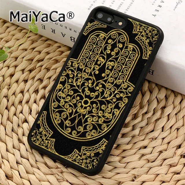 

MaiYaCa Hamsa Hand Amulet Psychedelic Phone Case Cover For iPhone 11 pro 5 6s 7 8 XR XS max Samsung Galaxy S6 S7 edge S8 S9 plus