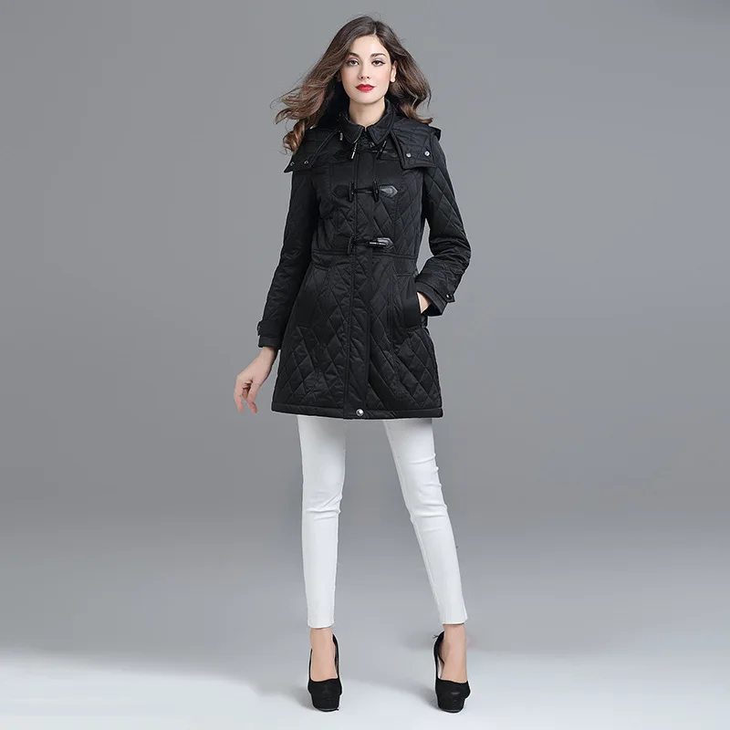 

2017 New Spring and autumn Long Coat Jacket Women Warm Winter Coat Turn-Down Coat Casual Loose Long Outerwears for Wommen Parkas
