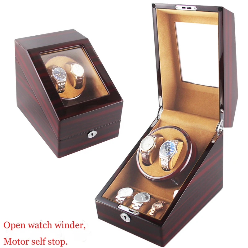 Высококлассный мотор шейкер часы Winder держатель дисплей автоматические механические часы коробка с подзаводом ювелирные изделия Часы Winder Box