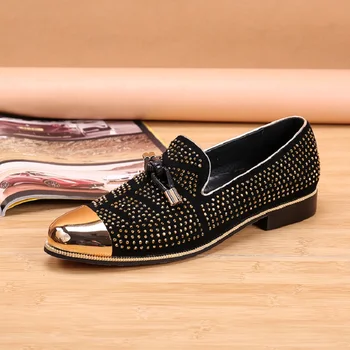 

New leather shoes men erkek ayakkabi chaussure homme cuir heren schoenen mens shoes genuine leather loafers