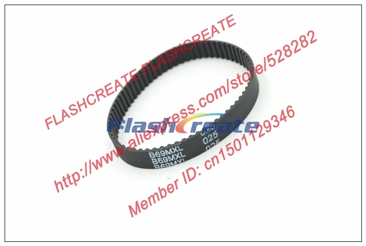 

10pcs B69 MXL Timing Belt Teeth 69 Width 6.35mm length 140.208mm B69MXL Rubber Closed-loop Belt Synchronous Belt Fit MXL Pulley