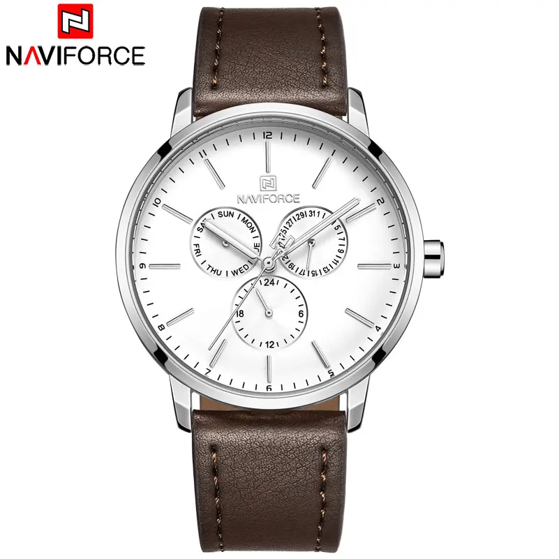 

NAVIFORCE 2018 Men Watches Top Brand Sport Quartz Watches Auto Date Week Display Luminous Hands 30M Waterproof Relogio Masculino