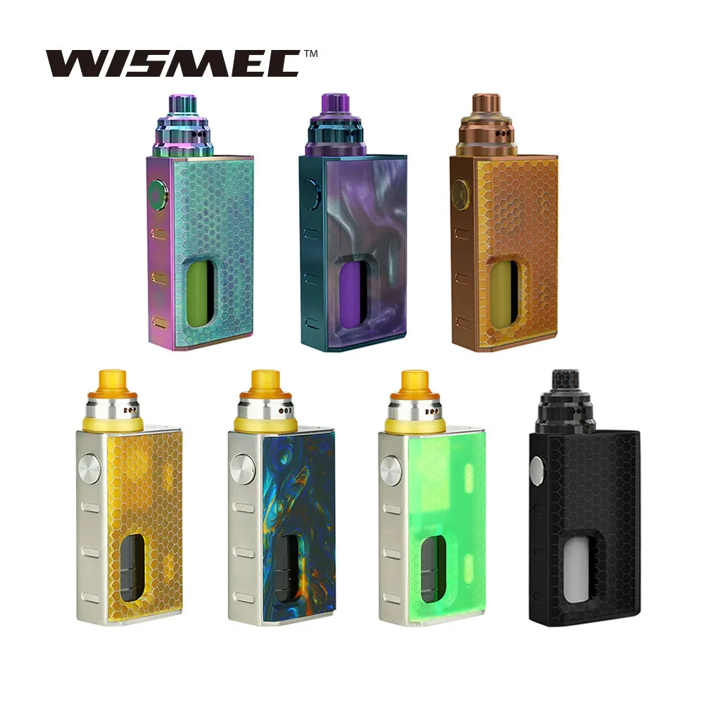 Cheap  Original WISMEC Luxotic BF Box Kit with Tobhino built-in 7.5ml refillable bottle Mechanical Mod Vap