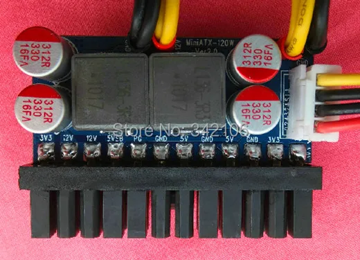 

Free Shipping!!! DC-ATX-120W / power line / DC-ATX power supply module / Mini-ITX small chassis 24PIN