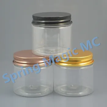 

50g Transparent plastic cream Jar with Aluminum lid cosmetic container,50ml PET cream jar,Cosmetic Jar,cosmetic packaging