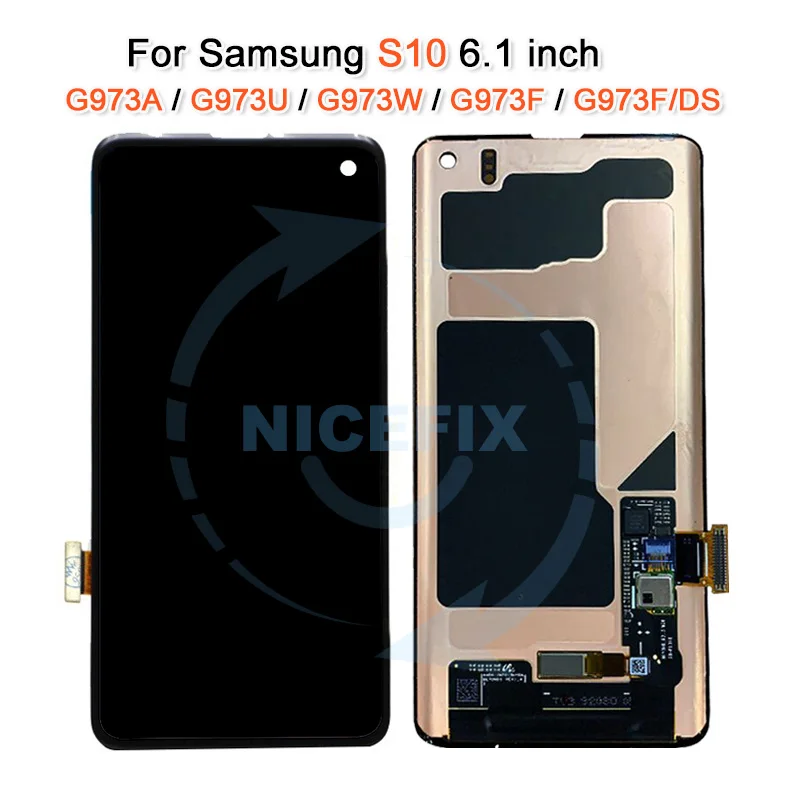 Для Samsung Galaxy S10 2019 SM G973F LCD S10e G970F ЖК дисплей сенсорный экран дигитайзер в сборе для