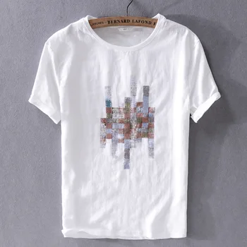 

Italy style brand linen men t-shirt short sleeve cotton t shirt men casual solid mens t shirts fashion summer men tshirt chemise