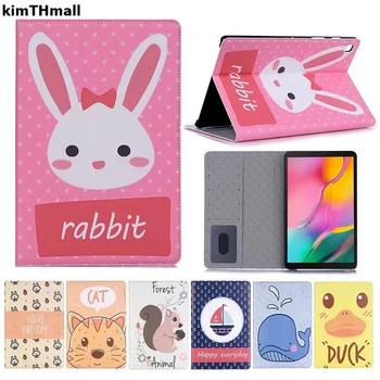 

Case For Samsung Galaxy Tab A 8.0" SM-T350 T355 P350 P355 case Coque Cartoon Smart flip leather Stand Card Tablet case kimTHmall