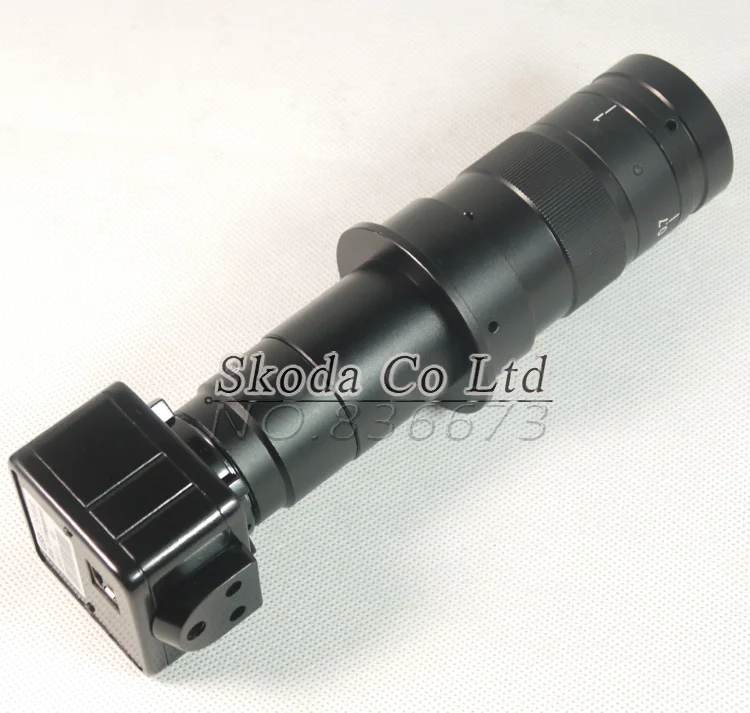 

Free shipping 2.0MP digital industry microscope camera USB video output+10X~180X Adjustable Magnification 25mm Zoom C-mount Lens