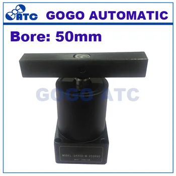 

Double acting clamp Left / Right rotation pneumatic cylinder HSR/HSL-50-D 50mm bore rotating clamping cylinder 90 degree angle