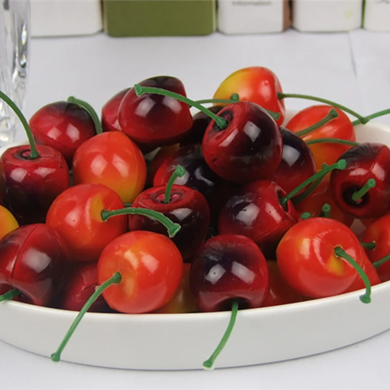 

20Pcs Set Plastic Artificial Simulation Mini Fake Fruit Decor Apple Orange Lemon Strawberry Props Home Party Decoration