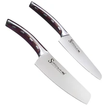 Küchenmesser Set 5 Zoll Utility 6 Zoll Chef Edelstahl stahl Messer Harz Fibre Griff Kochen Messer Für Obst Gemüse werkzeuge