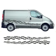 Camper Motorhome Graphics Chequered Flag Decal Surf Van Stickers VGMH021 da4-0037