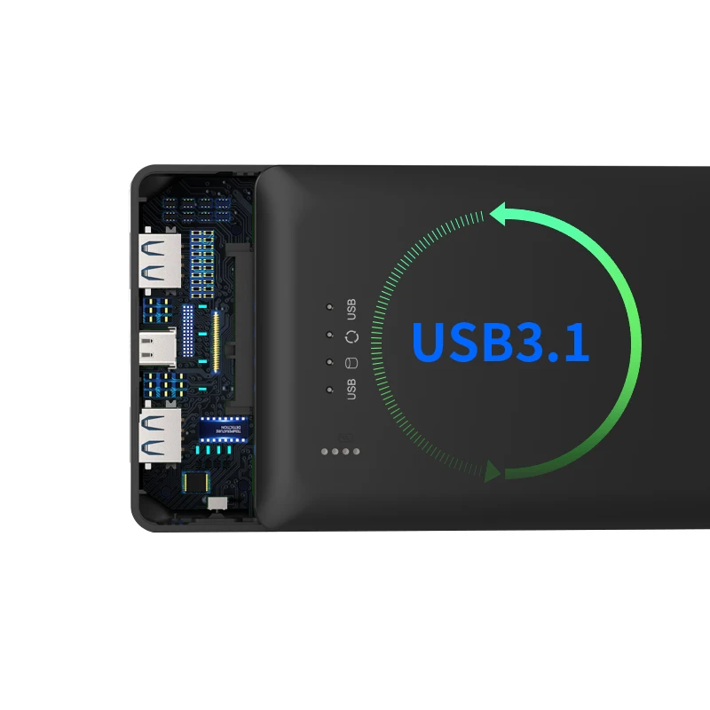 USB3 1 hard drive disk typeC max 2TB storage 4000MAH power bank connect iPhone or Android 1 USB3 1 hard drive disk typeC max 2TB storage 4000MAH power bank connect iPhone or Android 2
