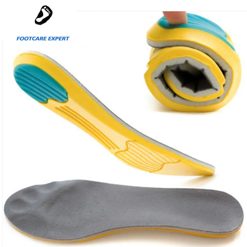 High Quality PU Sport Insoles Sweat Absorption Pads Running Sport font b Shoe b font Inserts