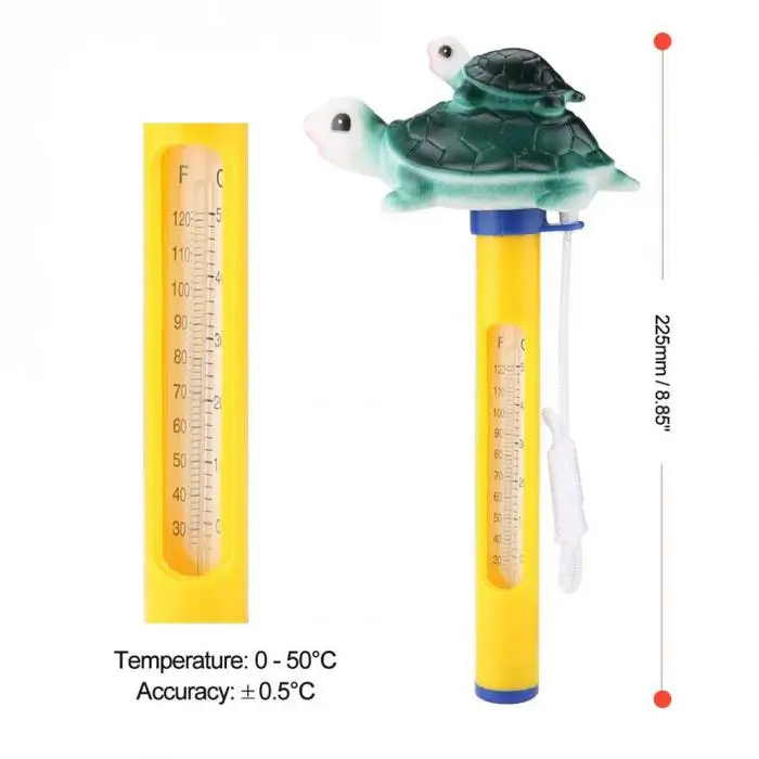 Плавающий Термометр для бассейна мультфильм милый для спа ванна бассейны Горячая рыба пруд C55K распродажа