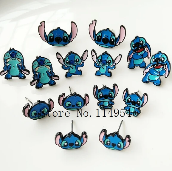 

20 pairs Alloy Enamel Lovely Cartoon mix stitch Earrings Jewelry Stud Earring EE-16