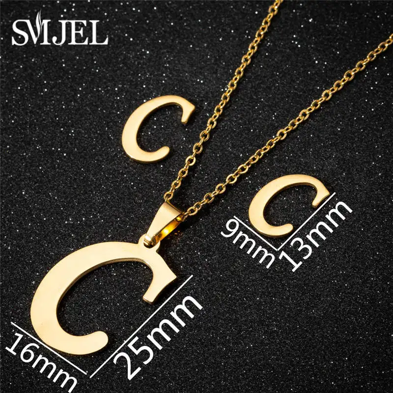 Женские серьги SMJEL из нержавеющей стали оригинальные рандомные золотого цвета